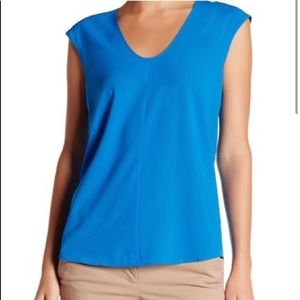 J. Crew cap sleeve shirttail blouse